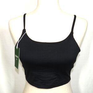 Halara Black Basic Padded Workout Cropped Tank Top Size Small